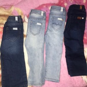 Authentic 7 for all mankind toddler girl jeans